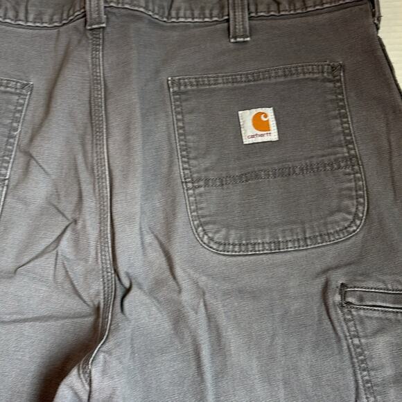 Carhartt Relaxed Fit Gray Cargo Shorts Men’s Size 40 - Picture 3 of 9